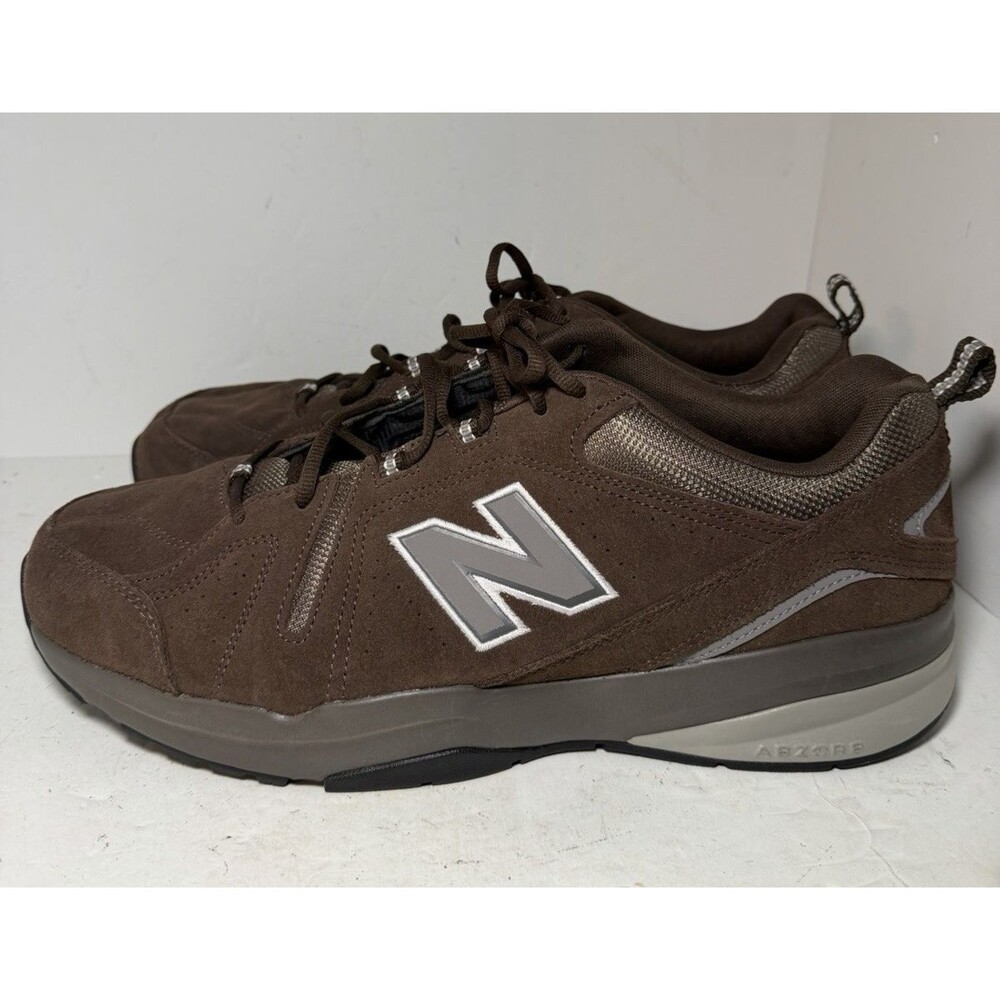 New Balance 608 Shoes Mens Sz 16 4E Width Brown Suede Low Top Lace-Up Sneakers